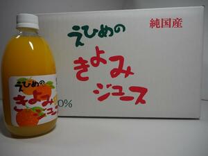 Popular at the local Ehime roadside station! 100 % fruit juice from Ehime Prefecture Kiyomi Tangor straight juice 500ml x 12 pieces