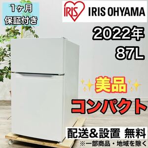 Iris Ohyama A2002 2 Door Refrigerator 87L 2022 4