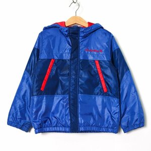 Wasque nylon jacket with batting jumper outer kids 120 size blue Wask