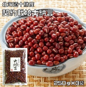 Daunogen 250g × 3 bags Mame force contract cultivation Hokkaido Tokachi (mail service) Dried beans Celebration Ognorus Ocean Odogyo red beans red beans luxury red rice
