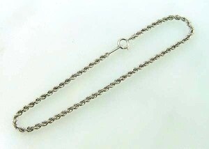 Free Shipping [Popular Italy] 18 Gold White Gold thick 2mm Pipelope Bracelet