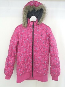 ◇ ◎ Kissmark Kids Children's Clothing Heart Fake Far Medium Cotton Long Sleeve Blouson Size 150 Pink Blue Multi Ladies