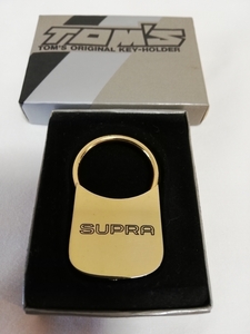 New ★ SUPRA Supra ★ TOM's Thoms ★ Toyota genuine genuine option keychain emblem ★ 70 Supra MA70 GA70 JZA70 80 Supra JZA80