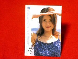 BOMB Bomb Miho Yoshioka TradingCard Silver Pressing Sign Card Treka 005