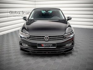 Volkswagen Passat B8 Late Front Lip Spoiler V1/Bumper Under Diffuser Flap
