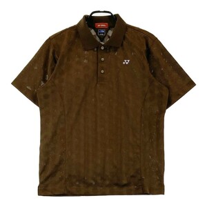 YONEX Yonex Short Sleeve Polo Shirt Dot Total Pattern Brown L [240101136929] Golfware Men's