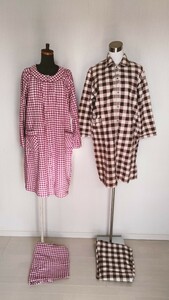 Prompt decision 1290 yen ★ Maternity pajamas with nursing mouth 2 sets of 2 sets of pants Used USED preparation Long sleeve