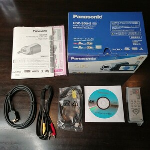 #187 Panasonic Panasonic Digital Hi-Vision Camera HDC-SD9-S Silver empty box partial accessories