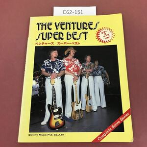 E62-151 Ventures/Super Best Guitar &amp; Base Score Complete Score Series Written with Writing Page