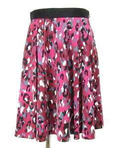 Pinky &amp; Diane &amp; Dianne wine color pattern flare skirt 38