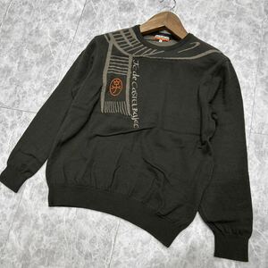 I @ good / Baptized Design 'Made in Japan' Castelbajac Castelba Jack Long Sleeve WOOL Knit Sweater 3 Men's Men's Clothes Tops Khaki