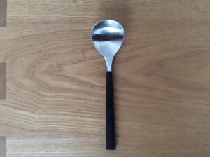 Sori Yanagi Black pattern soup spoon 18-8 stainless steel total length 18cm