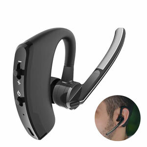 [1 yen ~] The latest new wireless earphone black Bluetooth 4.1 One ear waterproof hands -free car motorcycle commuting high cospa microphone left and right ears V8