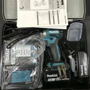 SX468 Free shipping! Beauty Makita Makita 18V Rechargeable Impact Driver TD173DRGX Battery BL1860B × 2 Includes charger case