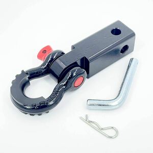 Hitch Recever Hitch Member 50mm Square Towing Hook D Ring Shackle Trailer Hitch YKSHOPC YKSHOPO