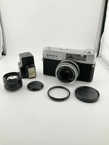 KONICA EE-MATIC DELUXE 2 Film Camera Konica Hexanon 1: 2.8 F = 42mm PENTAX -110 1: 2.8 50mm 3-piece set (K5485-Y153)