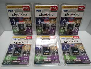 6 -piece set SD / USB terminal compatible 256MB megabyte operation Uncertain PSD card MEDIAFO SD card USB Memory card