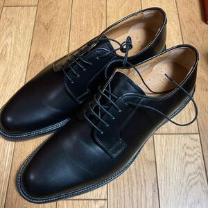 Legal REGAL Men's 27 cm Black leather shoes unused 14TR Made in Japan Outdo Feather Plant Urotation System Show Shoes Leather Leather Leather Bottom 2