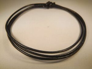 1 ◆ Starting 84 yen ~ [Leather string BK (black) -1.5mm in diameter x 100cm in length] Genuine leather leather strap ◆