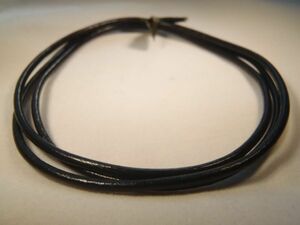 1 ◆ Starting 84 yen ~ [Leather strap BK (black) -2.0mm in diameter x 100cm in length] Genuine leather leather strap ◆