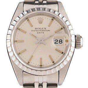 Rolex ROLEX Oyster Purpetual Date 69240 Watch SS Automatic Silver Ladies [Used]