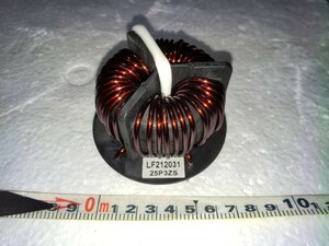 (1/9) 3 Phase Common Mode Choke Coil Approximately 14mh (1 phase) Line diameter φ2.3mm noise filter LF212031 25P3ZS 1 unused item