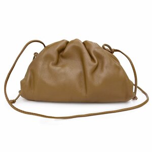 (New / unused) Bottega Veneta BOTTEGA VENETA Mini Pouch Shoulder Bag diagonal Curfskin Leather Tea Tea 585852