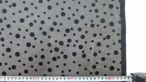 PSFR002B disturbed polka dot pattern / satin opal (black) 1m unit cut sale