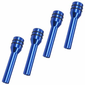 [New instant delivery] Aluminum door lock pin blue 4 set car supplies door lock knob