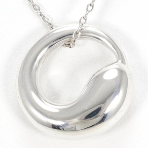 Tiffany Eternal Circle Silver Necklace Total Weight about 6.7g about 80cm used beautiful goods Free shipping ☆ 0315