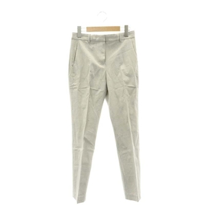 Theory TAILORED TROUSER Pants tapered slacks check 00 XS White White /AT ■ OS Ladies