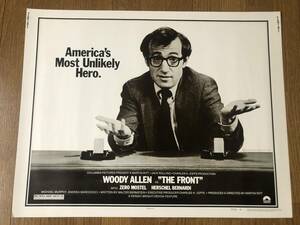 "Woody Allen's Front" USA version of Poster Martin Lit, Zero Mostel, Michael Murphy The Front Non -U.S. Activity Committee