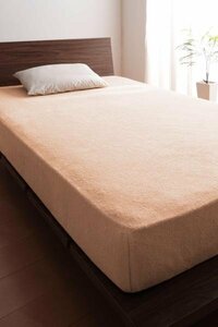 Single items for box sheets for towel beds (mattress cover) Queen size-Sakura/100%cotton Pile Wash