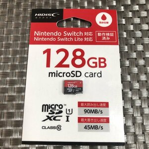 [Unused/Invoice Registered Store/KU] HIDISC Nintendo Switch Nintendo Switch compatible 128GB HDMCSDX128GSW MICRO SDXC Card HA0303/0005 12 12 12