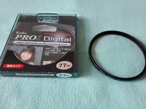 Soft filter 77mm Kenko Kenko PRO SOFTON-A (W) with case PRO1D thin frame type [Used] Filter lens protection