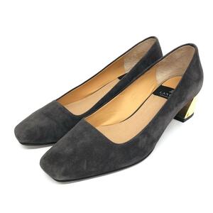 Good ◆ LANVIN COLLECTION Lanvan Collection Pumps 24 ◆ Gray Suede Ladies Shoes Shoes SHOES