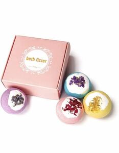 Carbonated bathing gifts Gift package fragrance bombs 4 kinds of fragrance Bath bomb good for skin