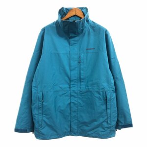 Patagonia Patagonia H2NO Soft Shell Jacket Outdoor Waterproof Blue (Men's XL) Used and old clothes Q0445