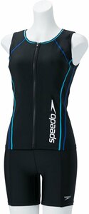 1498622-Speedo/Women's Fitness Swimwear Sepales Full Zip Separate Swimwear Swimming Woman