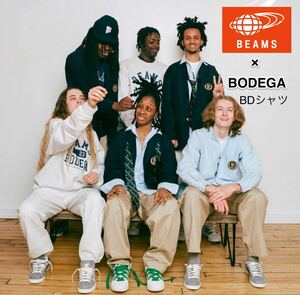 BEAMS X BODEGA with emblem BD Ox Shirt Bessive Note Made in Japan Beams Bodega Collaboration