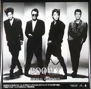 ☆ BOOWY "BOOWY 40th ANNIVERSARY SPECIAL 7inch Box" Analog Record EP board 7 -piece production Limited edition new unopened