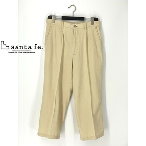 A7499/In translation Santafe Santafe Cotton Silk Stretch Tapered Slacks Trousers 34 L Yellow/Men's