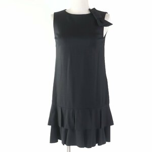 Beauty Red Valentino Red Valentino Ribbon Tiade Flare Sleeve One Piece Black S Ladies