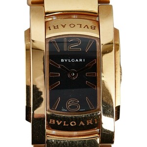 Bvlgari Ashoma D Kinto Watch AAP26g Quartz Black Dial K18 Gold Ladies BVLGARI [Used]
