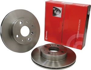 Brembo brake rotor left and right set Mercedes Benz W212 (e -class Wagon) 212226C 13/05 -Front 09.A621.11