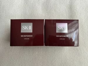 Unused New SK-II Eskates Skin Power Cream 80g SKINPOWER CREAM SK2 SK-2 Beauty emulsion 2 pieces set together