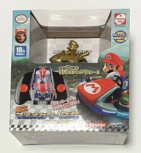 New unopened free shipping Mini Mario Kart RC Collection Gold Mario Radio Concon