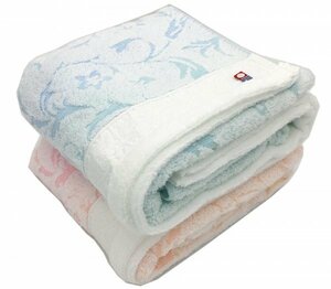 [Free Shipping] Imabari Towel thick fluffy twistless twistless lamur bath towels (1 blue system, 1 pink type) Imabari towel brand