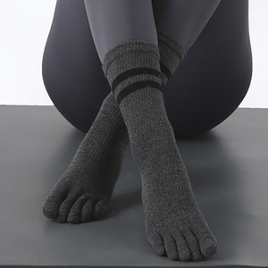 ☆ Dark Gray ☆ Five -finger socks stocking Yoga socks PMYSOCKS15 5 finger socks Ladies Slipping Stockings Yoga Socks