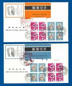 ■ 9066 FDC NS version stamp book 28.29 and 2 cover set 〒11